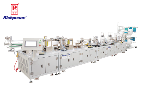 富怡全自動折疊口罩連續(xù)型生產(chǎn)線 （焊頭帶）