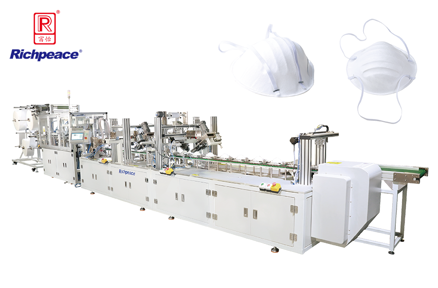 富怡全自動罩杯口罩生產線（釘頭帶）