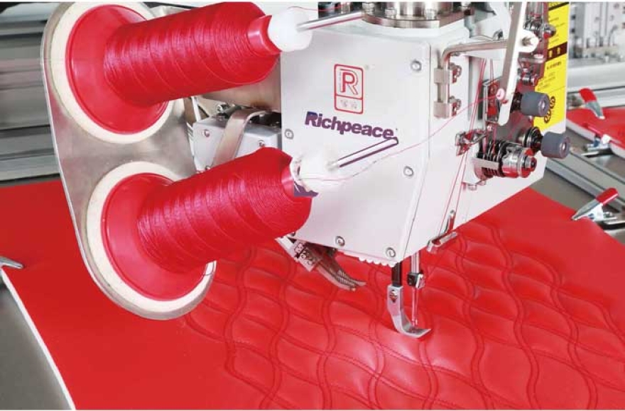 富怡雙針任意轉全自動縫紉機