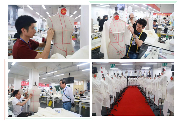 立體剪裁考核現場